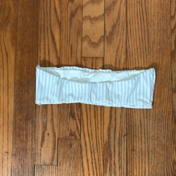 Charlie Holiday Womens Striped Strapless Bikini Top Swimsuit Size S NWOT - Picture 2 of 5